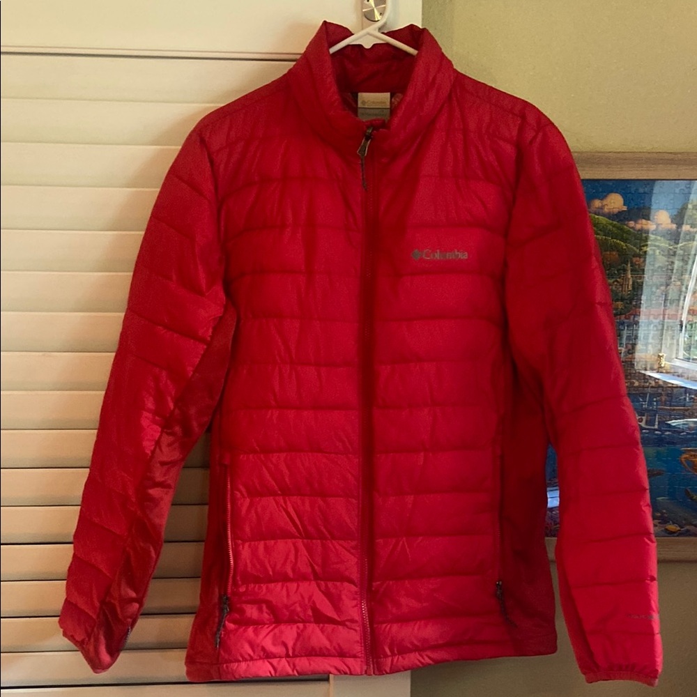 Columbia Red Puffer Jacket